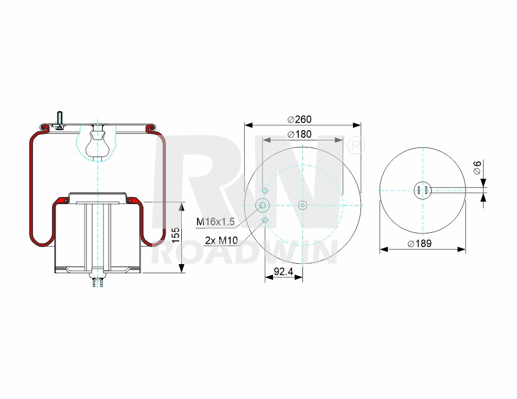 Air spring 4713NP02 - Roadwin