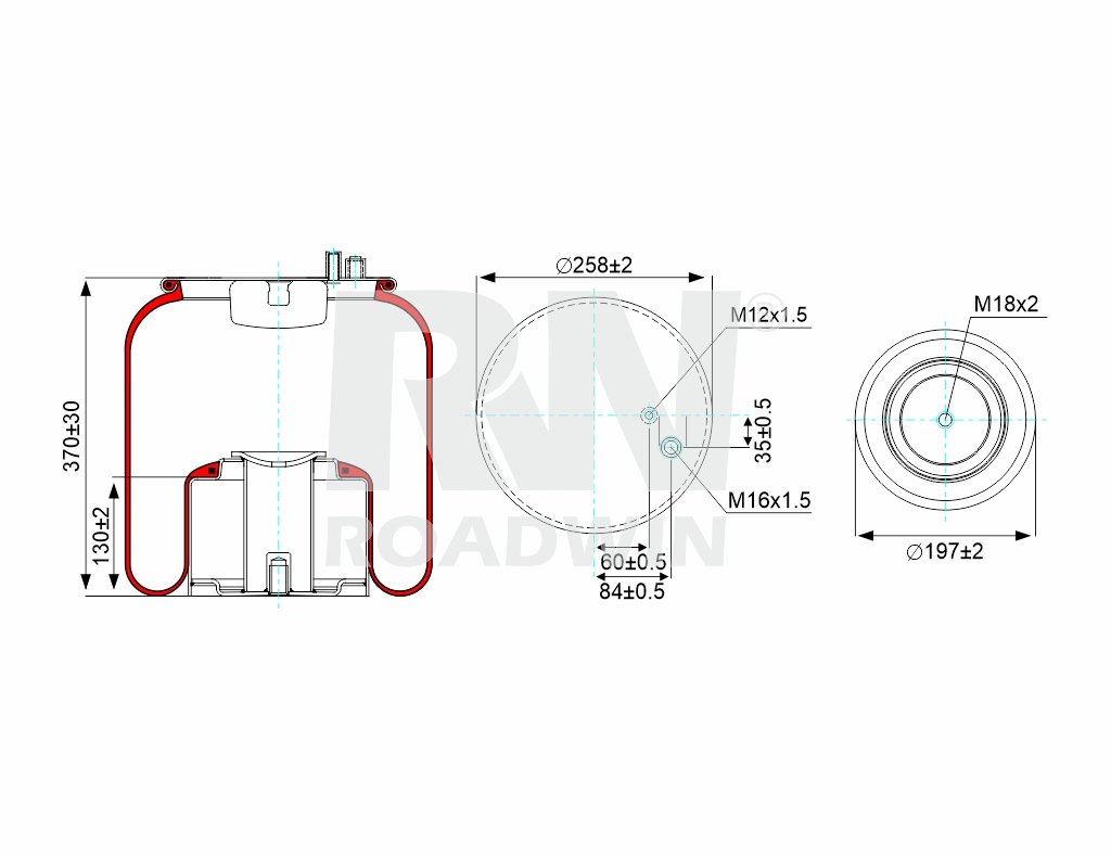 Air spring 4884 N1 P06 - Roadwin